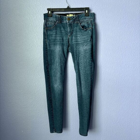 Democracy Ab Technology Crop Ankle Skinny Jeans Slimming Flattering Dark Wash 4 - Picture 1 of 8